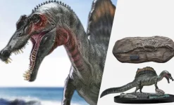 Wonders of the Wild - Spinosaurus 2.0 & Fossil Deluxe 7” Statue