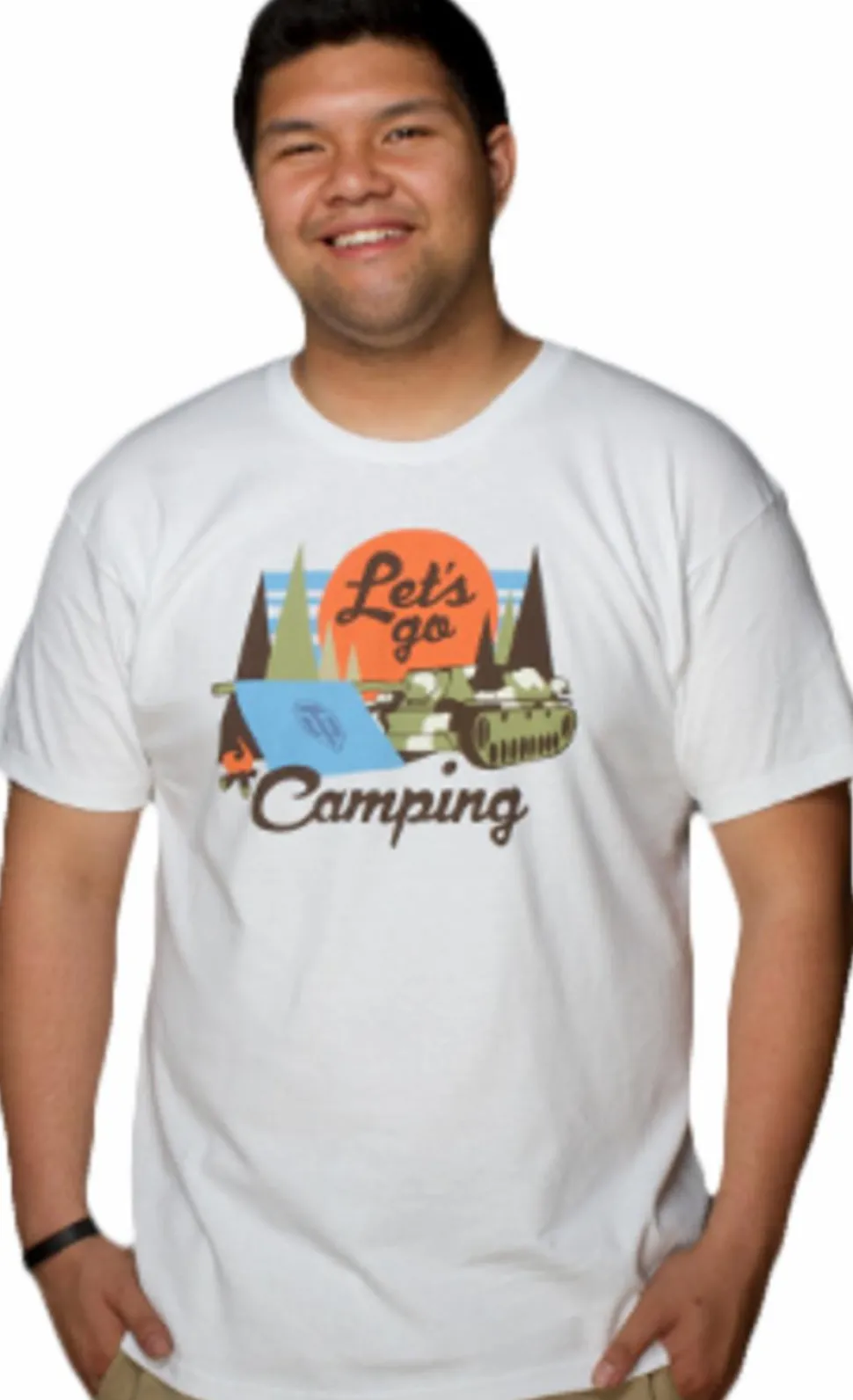 World of Tanks - Lets Go Camping Male T-Shirt