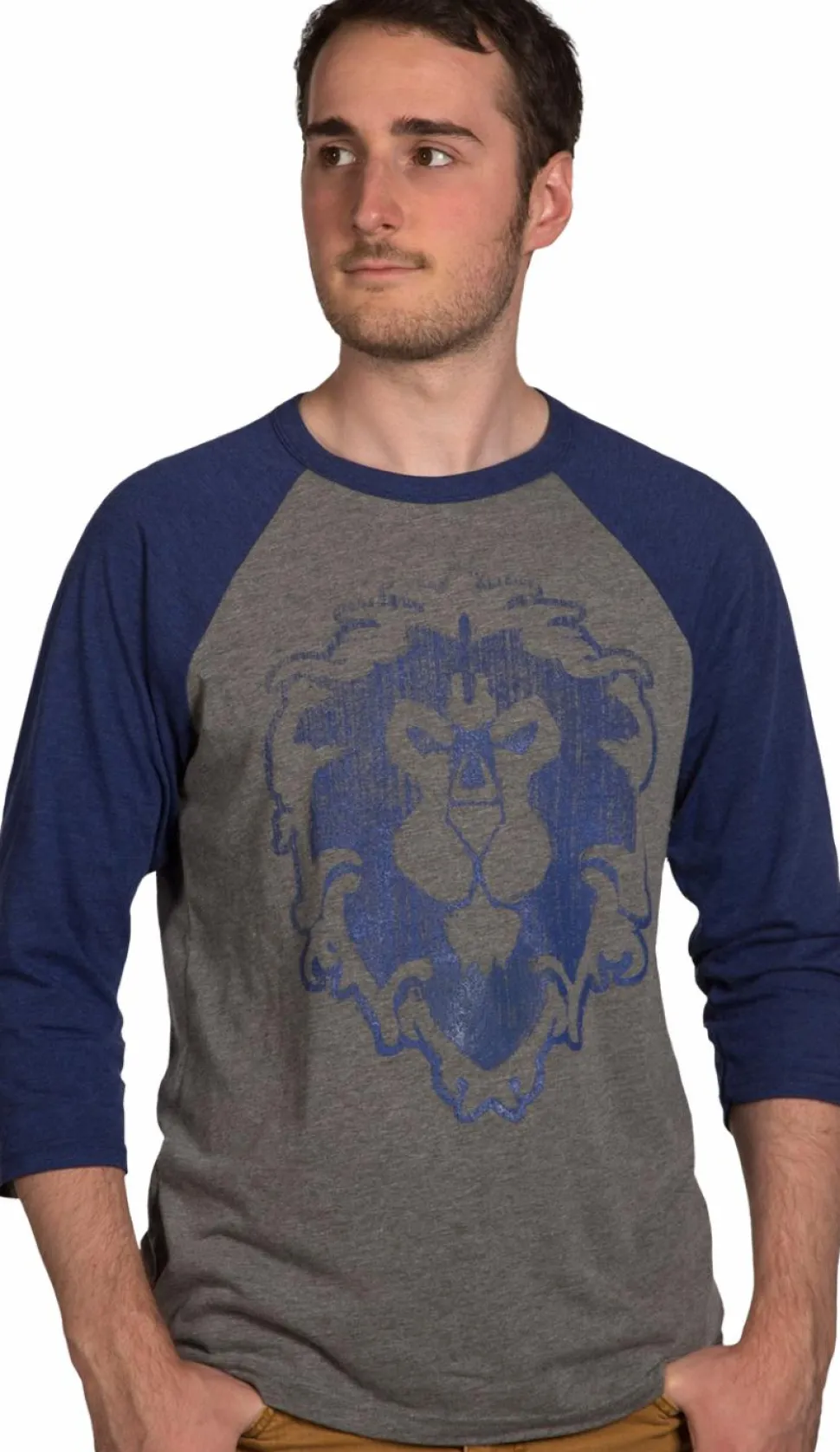 World of Warcraft - Alliance 3/4 Sleeve Male Raglan Shirt