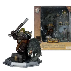 World of Warcraft - Dwarf Hunter Beast Master & Dwarf Hunter Marksman 1/12th Scale Posed PVC Figure