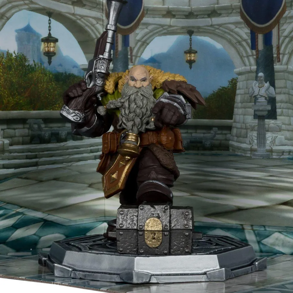 World of Warcraft - Dwarf Hunter Beast Master & Dwarf Hunter Marksman 1/12th Scale Posed PVC Figure