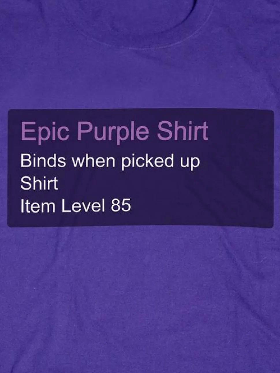 World of Warcraft - Epic Purple Male T-Shirt