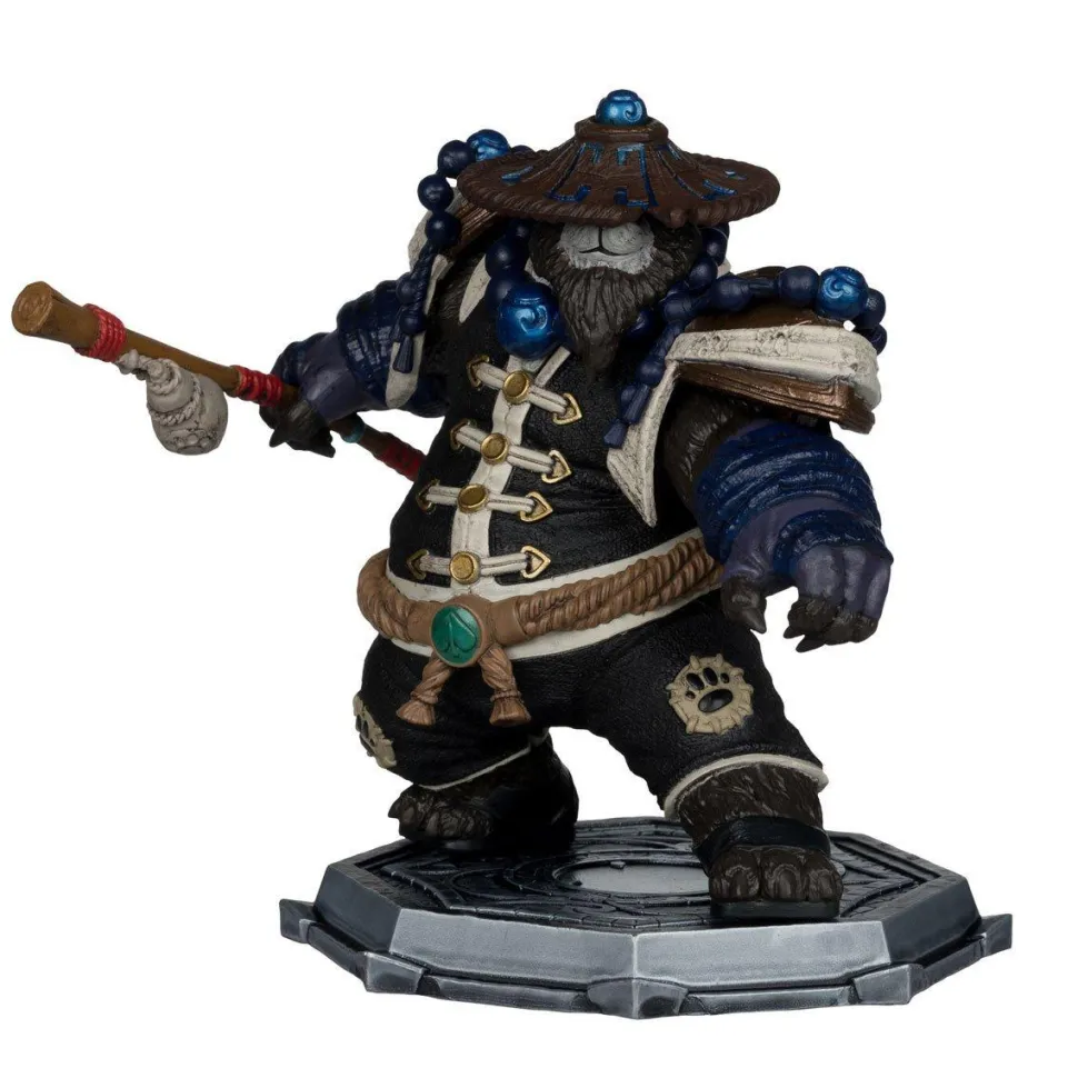World of Warcraft - Pandaren Monk & Pandaren Rogue 1/12th Scale Posed PVC Figure