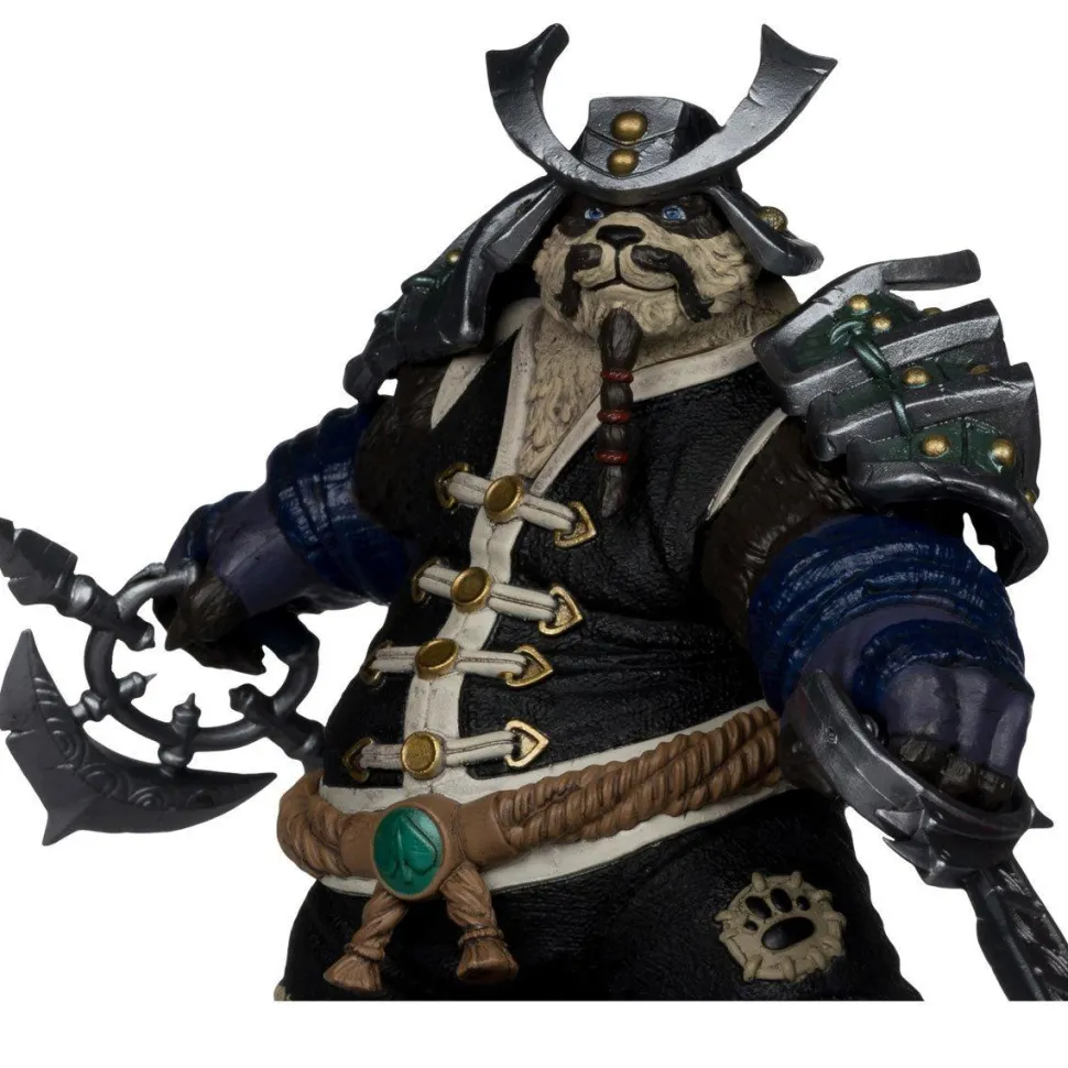 World of Warcraft - Pandaren Monk & Pandaren Rogue 1/12th Scale Posed PVC Figure