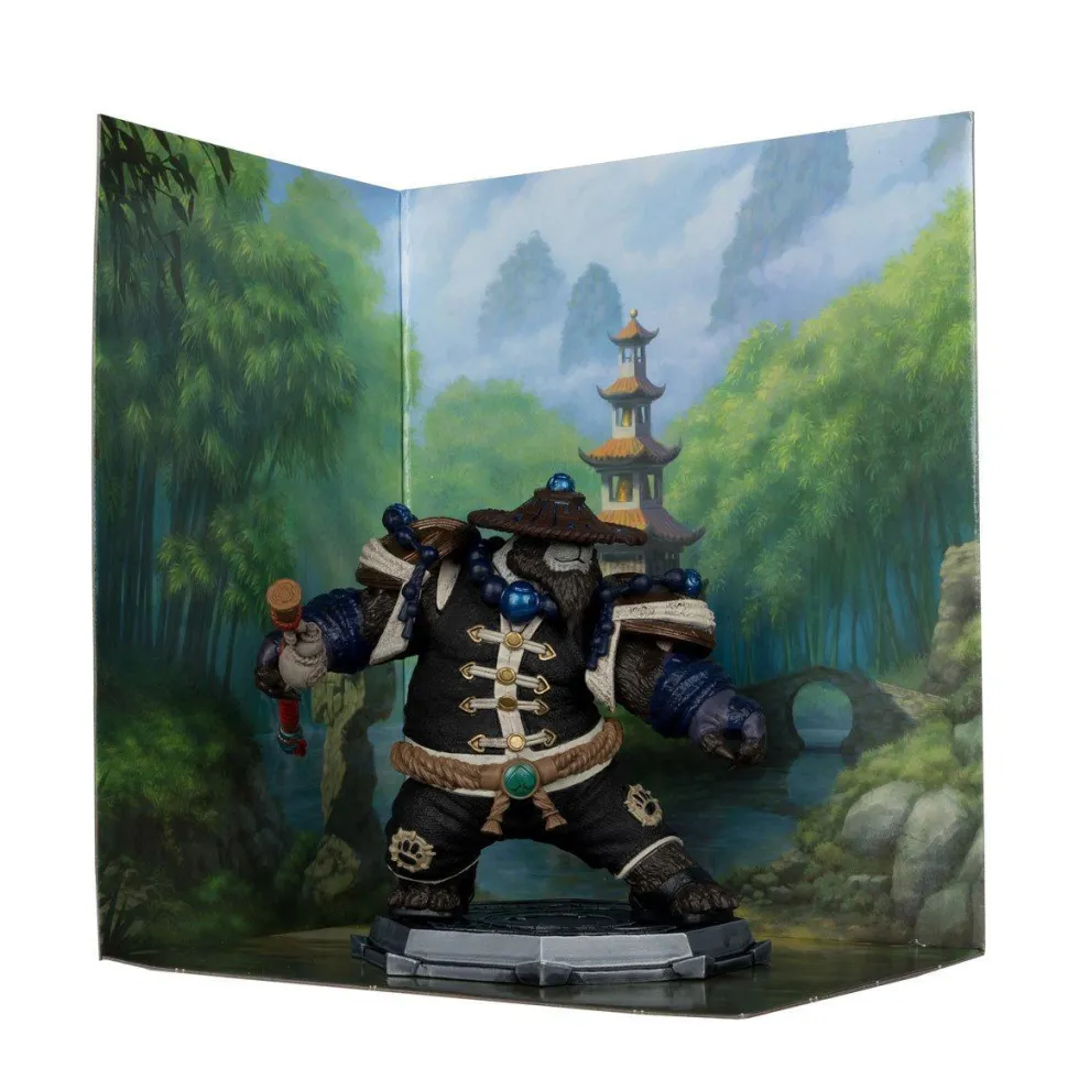 World of Warcraft - Pandaren Monk & Pandaren Rogue 1/12th Scale Posed PVC Figure