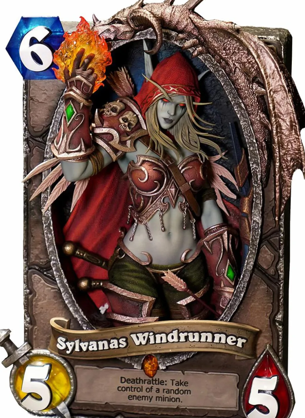 World of Warcraft - Sylvanas 3D Art Frame 12" Statue