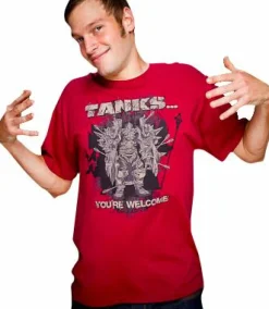 World of Warcraft - Tanks...You're Welcome Male T-Shirt