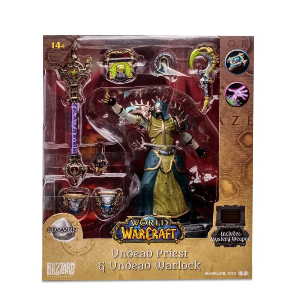 World of Warcraft - Undead Priest & Undead Warlock (Common) 1/12th Scale Posed Figure