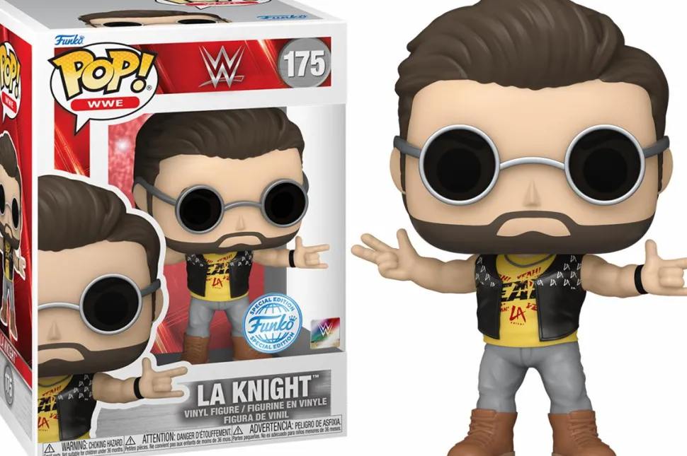 WWE - LA Knight (Yellow T-Shirt) Pop! Vinyl Figure