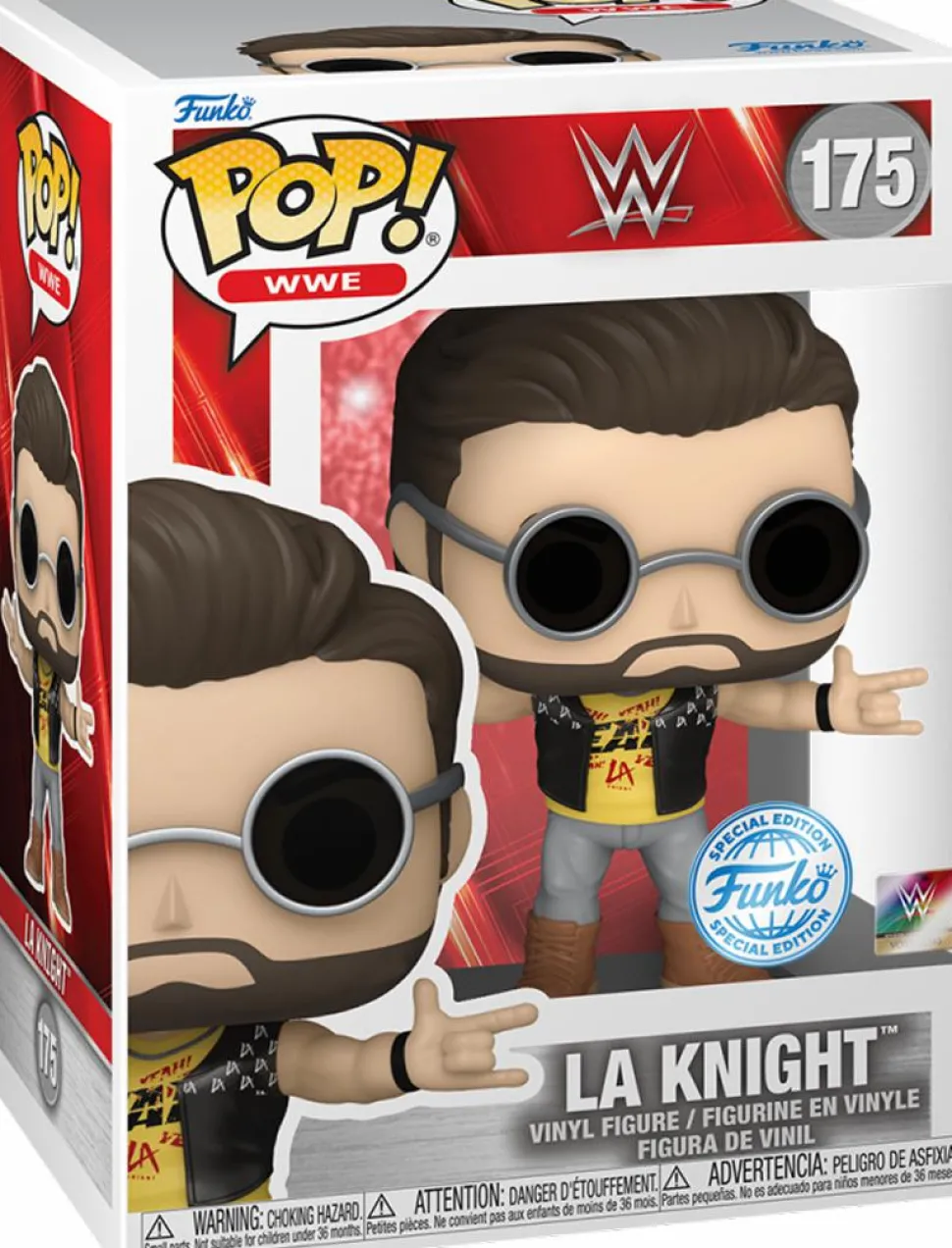 WWE - LA Knight (Yellow T-Shirt) Pop! Vinyl Figure
