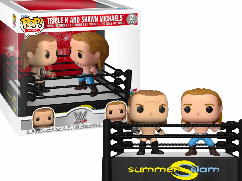 WWE - Triple H vs. Shawn Michaels SummerSlam 2022 Pop! Moment Vinyl Figure 2-Pack