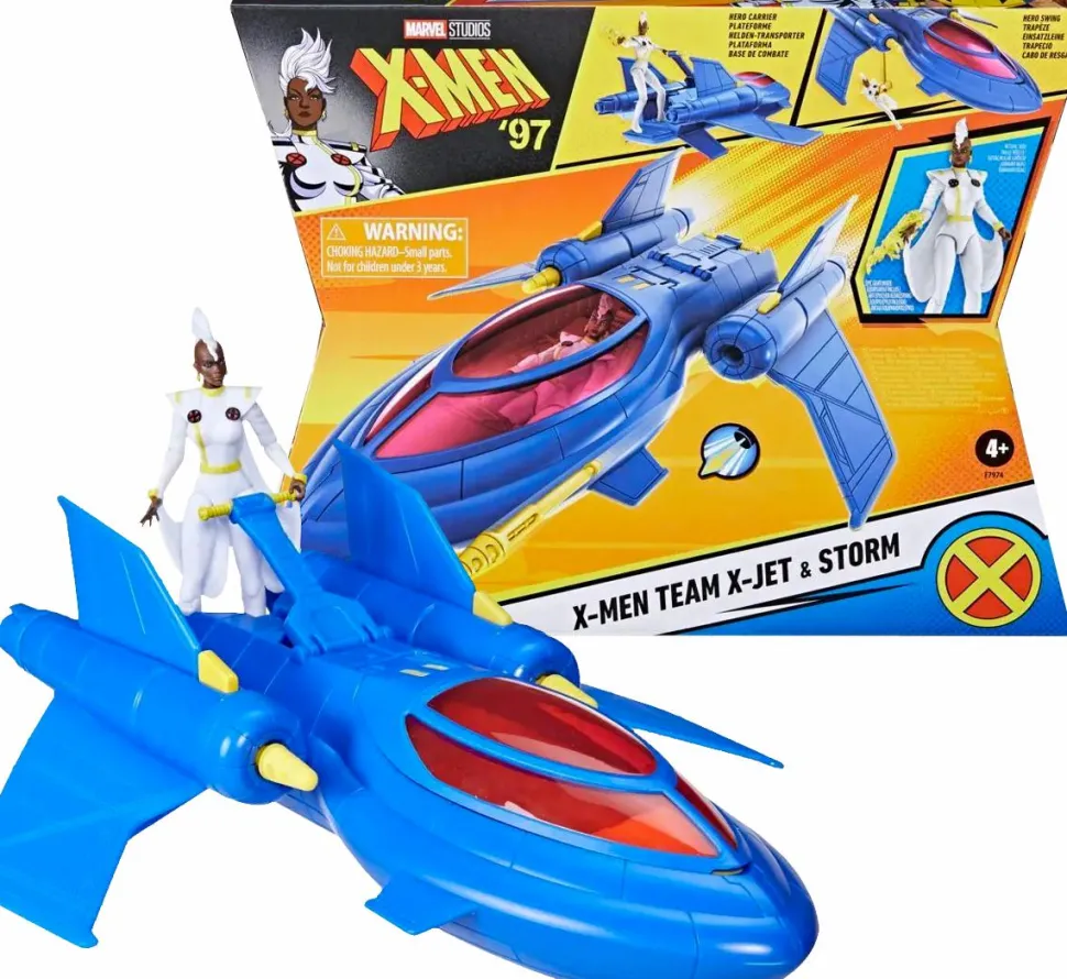 X-Men '97 (2024) - X-Men Team X-Jet & Storm Epic Hero Series 4" Scale Action Figure Vehicle Playset