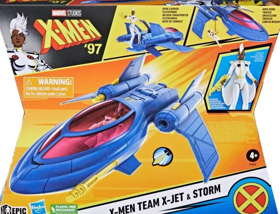 X-Men '97 (2024) - X-Men Team X-Jet & Storm Epic Hero Series 4" Scale Action Figure Vehicle Playset