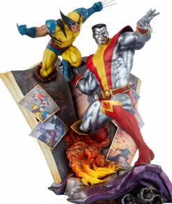 X-Men - Colossus & Wolverine: The Fastball Special 18" Statue