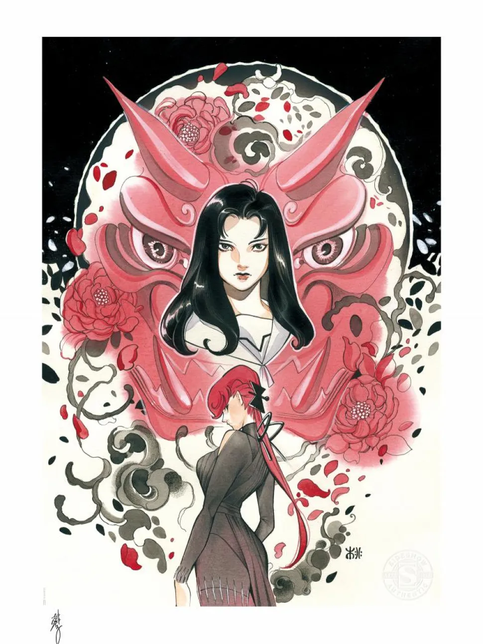 X-Men - Demon Days: Mariko & Black Widow Fine Art Print by Peach Momoko