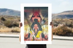 X-Men - Demon Days: Moonstar & Red Hulk Fine Art Print by Peach Momoko
