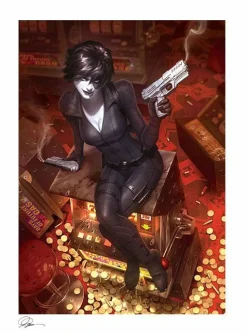 X-Men - Domino: Luck Be a Lady Fine Art Print by Alex Garner