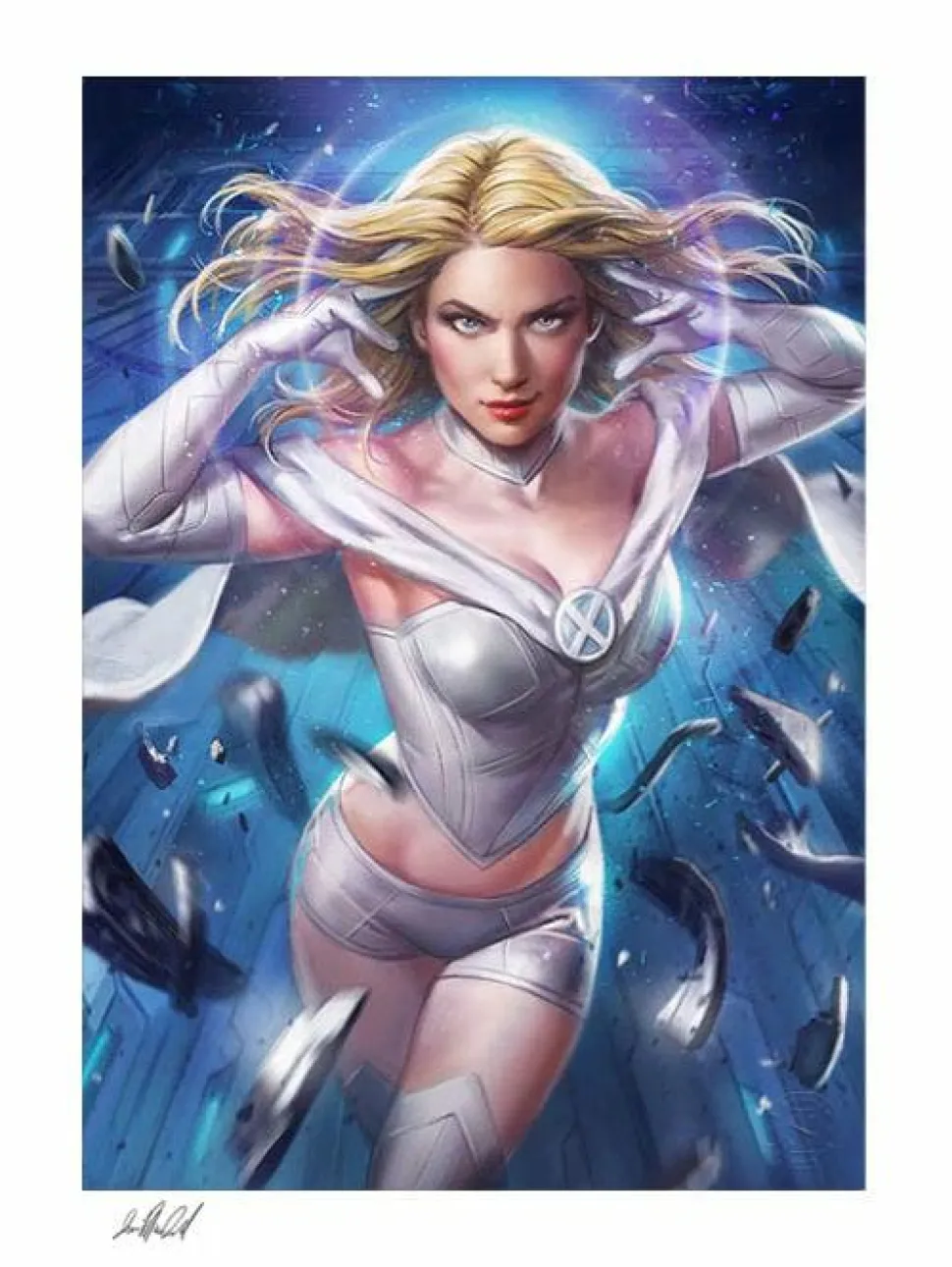 X-Men - Emma Frost Premium Art Print by Ian MacDonald