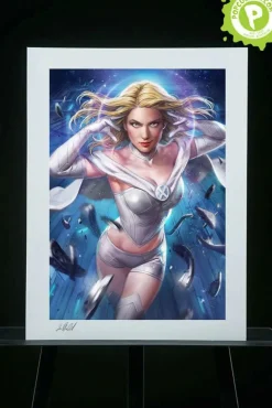 X-Men - Emma Frost Premium Art Print by Ian MacDonald