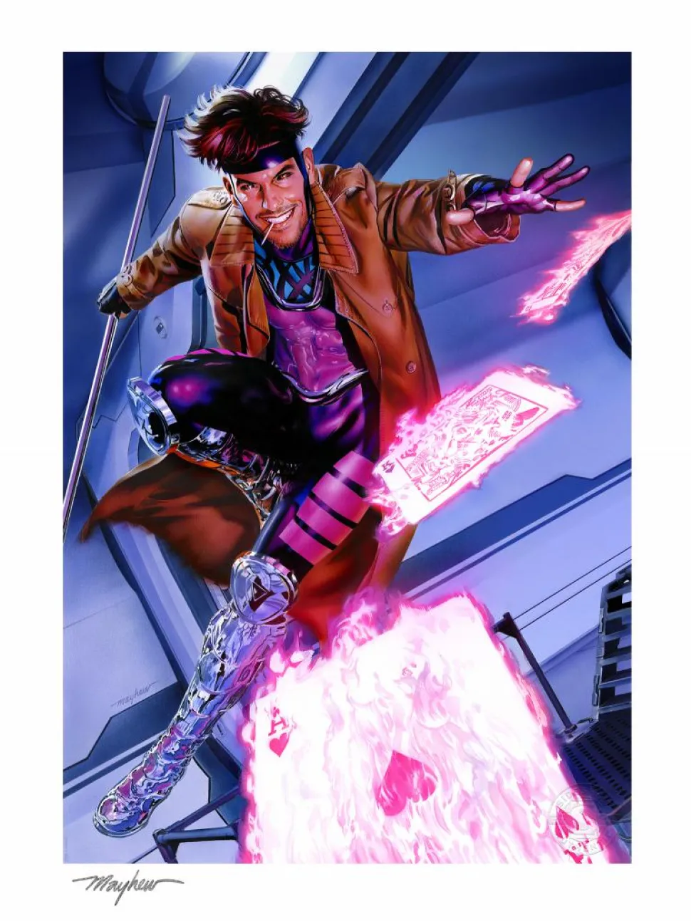 X-Men - Gambit Fine Art Print by Mike Mayhew