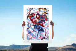 X-Men - Psylocke Demon Days: X-Men Fine Art Print by Mark Brooks