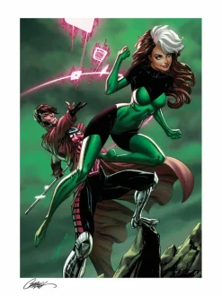 X-Men - Uncanny X-Men: Rogue & Gambit Fine Art Print by J. Scott Campbell &Â Sabine Rich