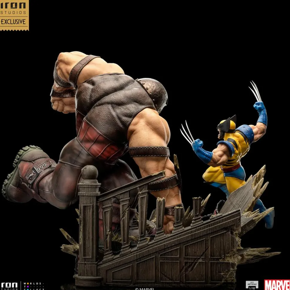 X-Men - Wolverine vs. Juggernaut Deluxe 1/10th Scale Diorama Statue (Iron Studios Exclusive)