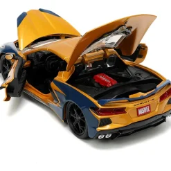 X-Men - Wolverine with 2020 Chevrolet Corvette Stingray 1/24th Scale Die-Cast Vehicle Replica
