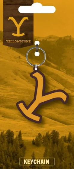 Yellowstone - Yellowstone Dutton Ranch Brand PVC Rubber Keychain