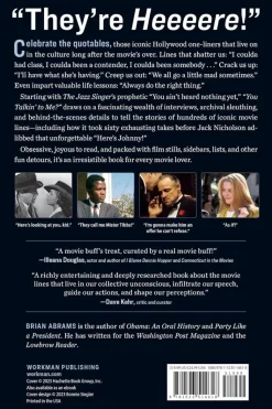 You Talkin' To Me? The Definitive Guide to Iconic Movie Quotes by Brian Abrams Paperback Book