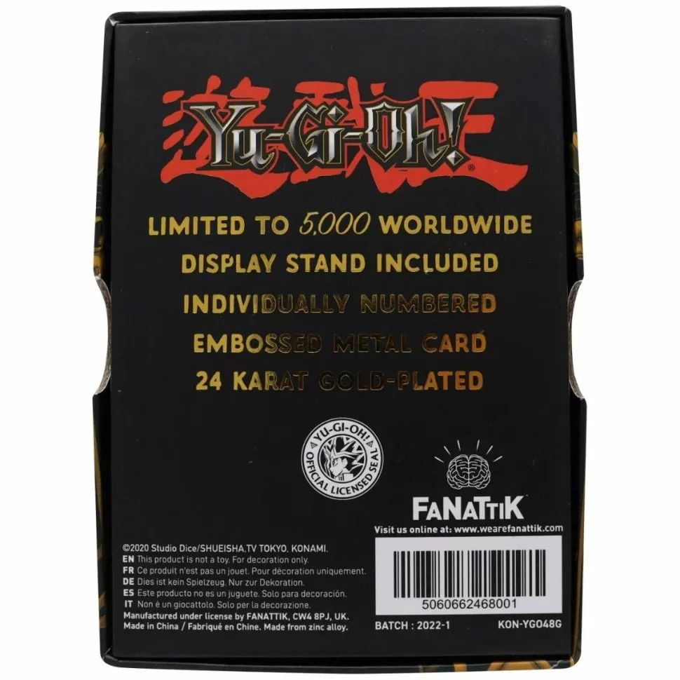 Yu-Gi-Oh! - Jinzo Limited Edition 24K Gold Plated Metal Card