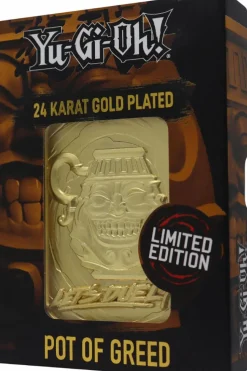 Yu-Gi-Oh! - Pot of Greed 24K Gold Plated Metal Card