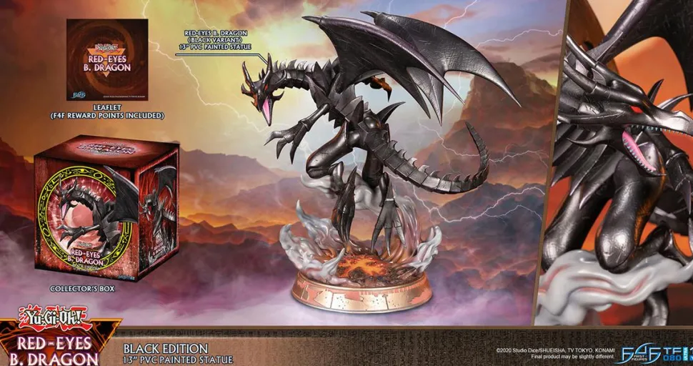 Yu-Gi-Oh! - Red Eyes B. Dragon (Black Edition) 13" PVC Statue