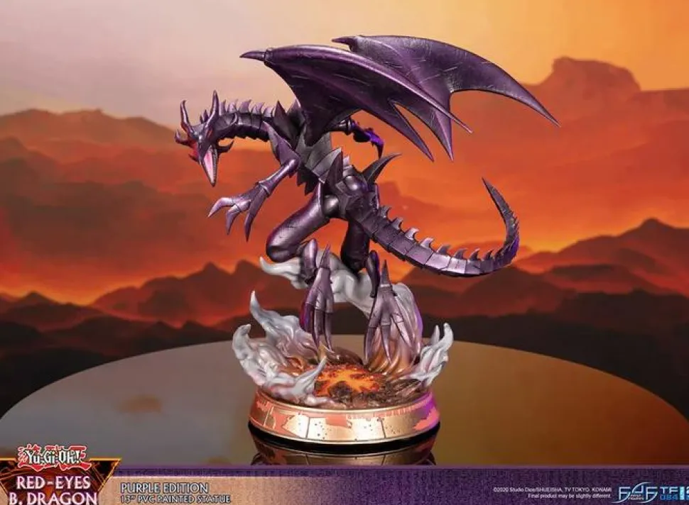 Yu-Gi-Oh! - Red Eyes B. Dragon (Purple Edition) 13" PVC Statue