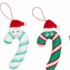 Yummy World - Candy Cane 4” Plush Ornament 4-Pack