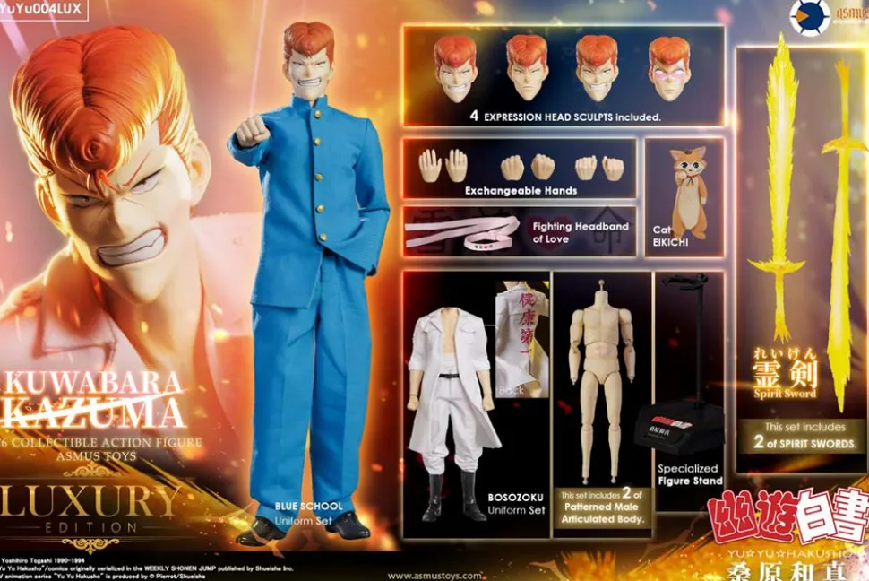 YuYu Hakusho - Kazuma Kuwabara (Luxury Edition) 1/6th Scale Action Figure