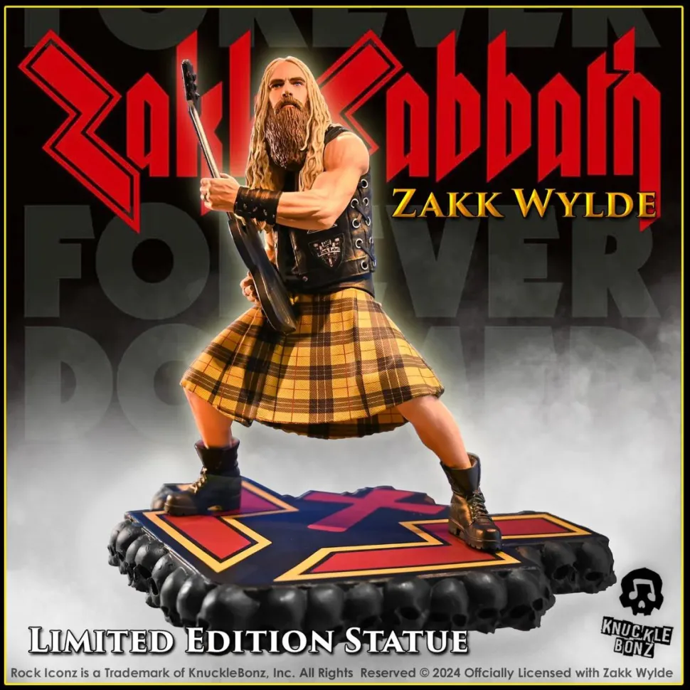 Zakk Wylde - Zakk Wylde II Rock Iconz 8" Statue