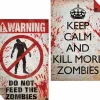 Zombies - Keep Calm and Kill More Zombies / Warning Do Not Feed Poster