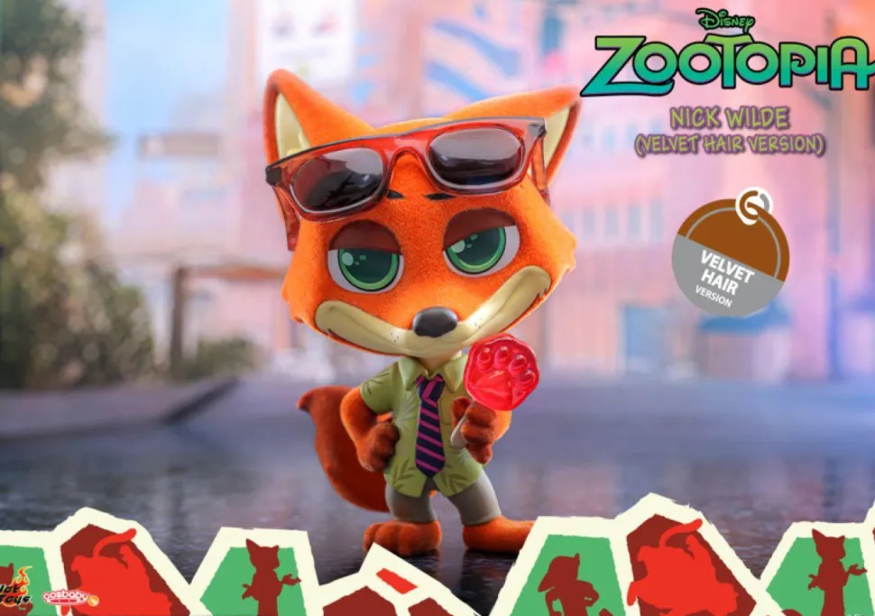 Zootopia - Nick Wilde (Velvet Hair Version) Cosbaby (S) Hot Toys Figure